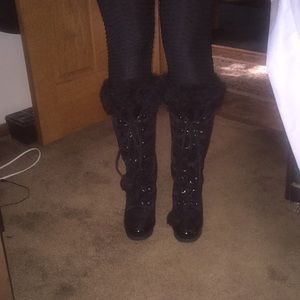 Bebe Shoes Bebe Rabbit Fur Pink Mukluk Apre Ski Boots Poshmark